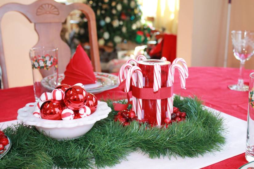 Christmas Tablescape Close UP
