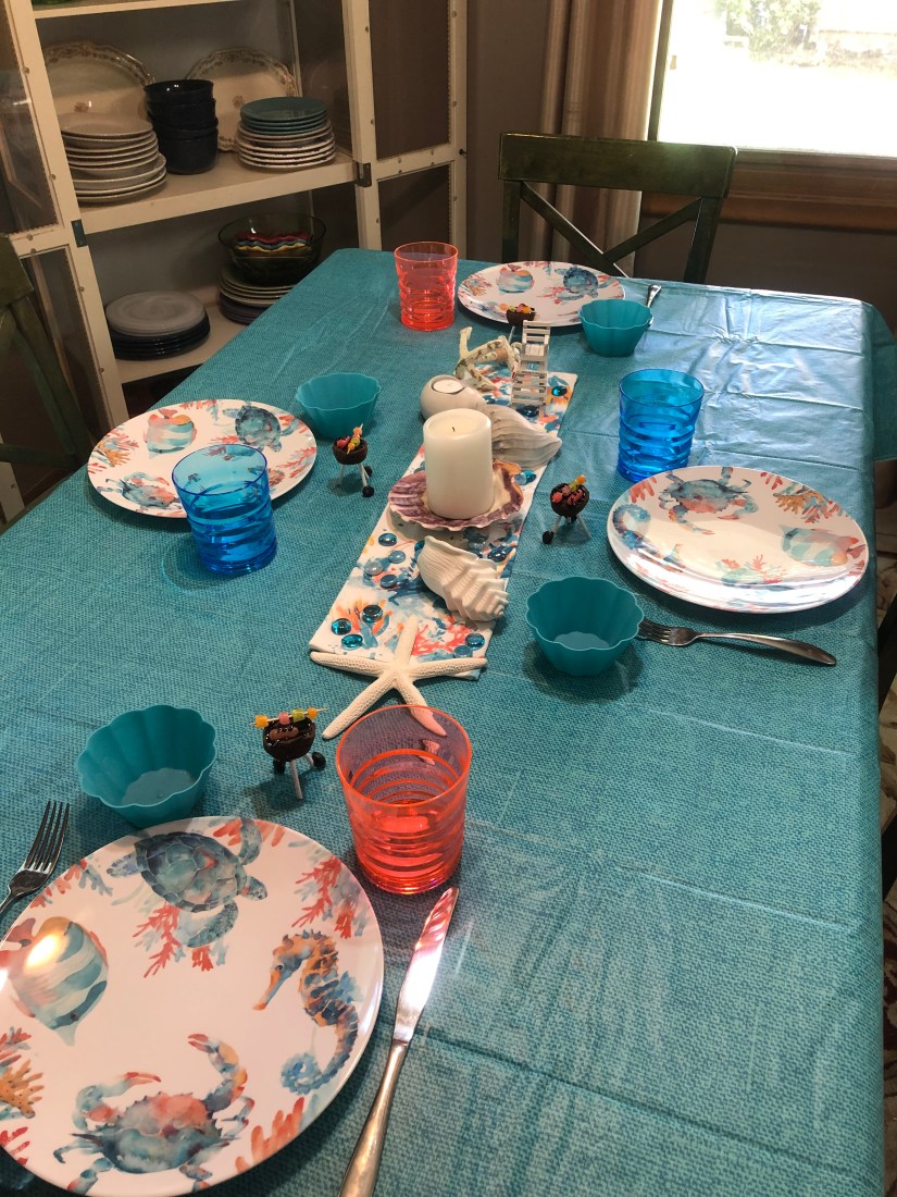 Sea Shells Tablescape 2